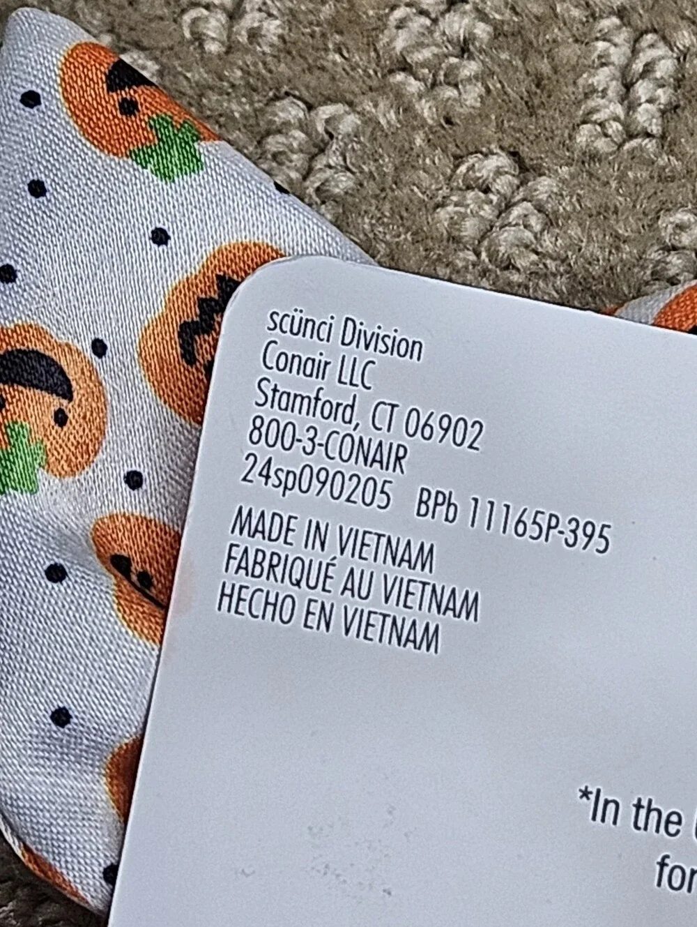 Happy Halloween Scrunchie and bandana set